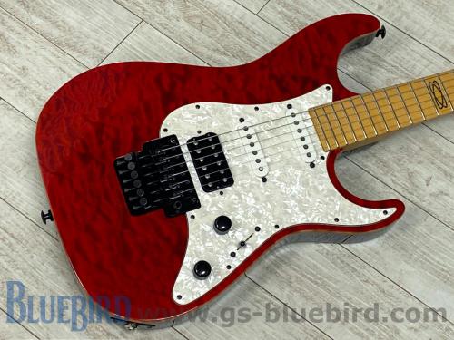 Suhr Standard Hand Selected Quilt Maple Top Floyd Trans Red 2013年製