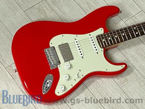 Fender 2024 Collection MIJ Hybrid II Stratocaster HSS Modena Red